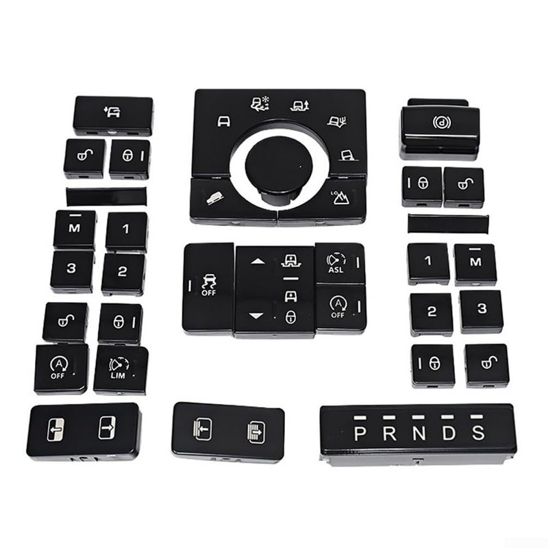 Car Switch Button Cover Center Console for Land Rover Terrain Mode for Range Rover 20132017 Sport 20142017 Car Terrain Mode Switch Center Console Button Cover Black
